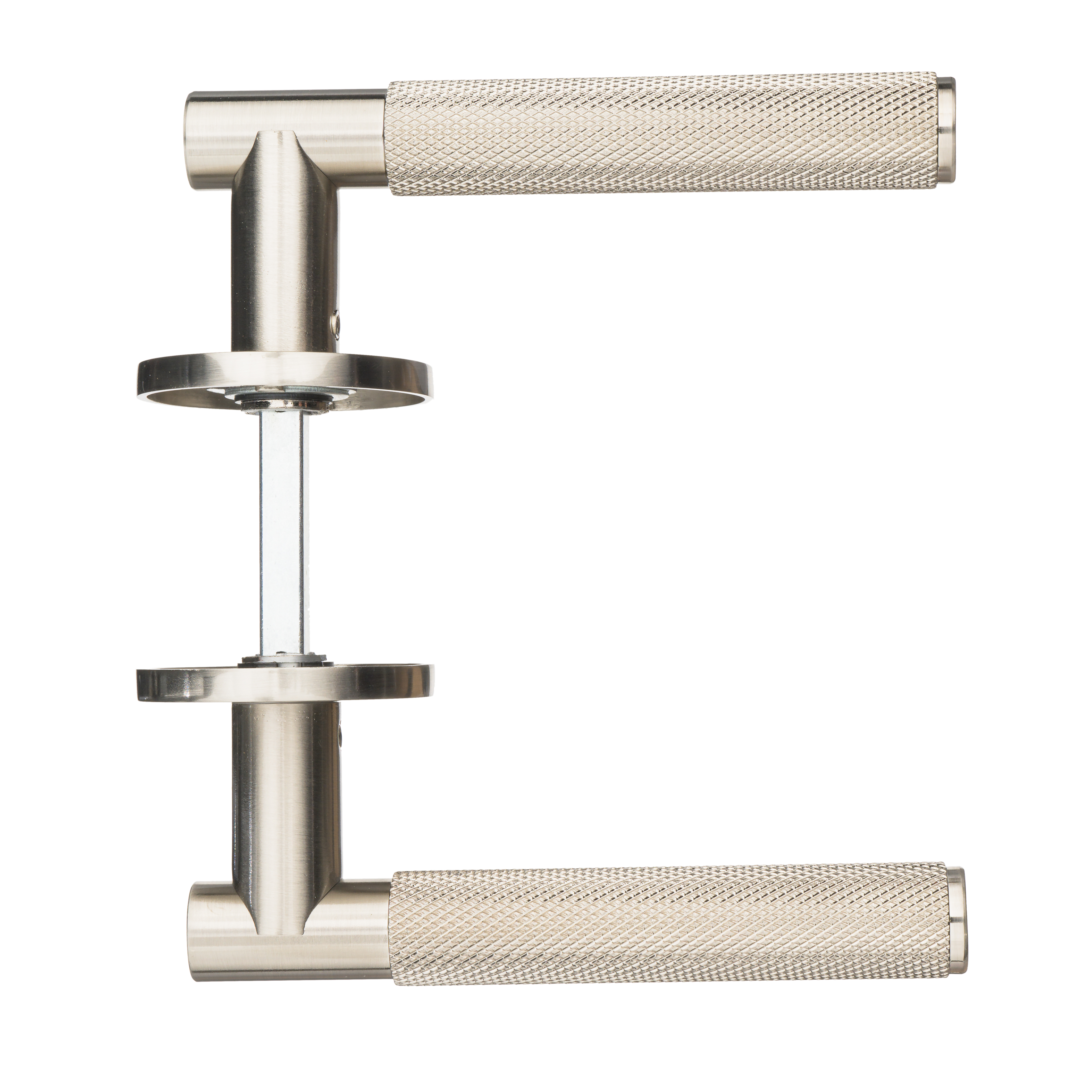 Ostiumhome® - Deurbeslag-  Deurklink Diamond cut - RVS Zilver - Arluno