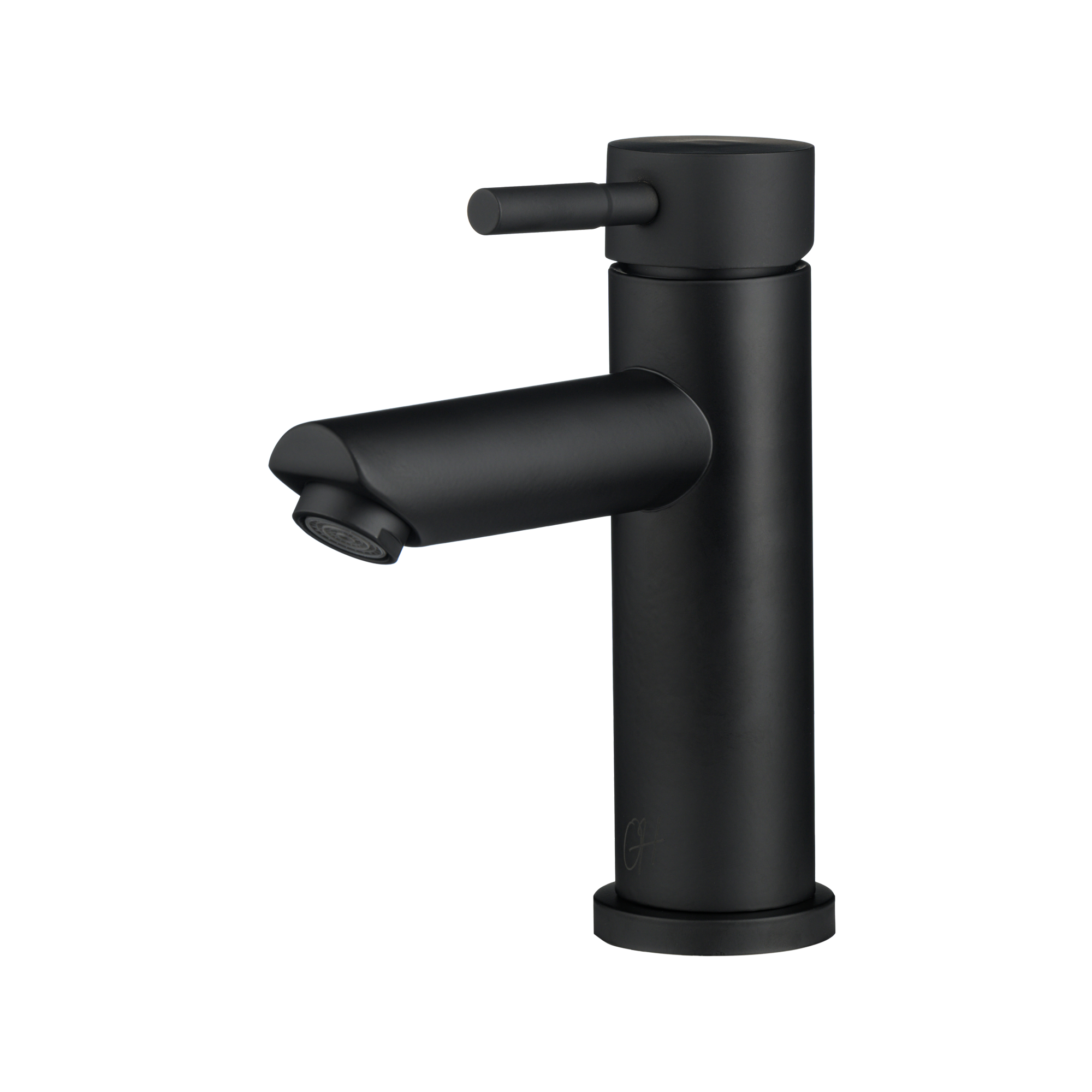 Atranti - Robinet de lavabo en acier inoxydable - Option chaud-froid - noir mat 16 CM de hauteur - matériel de montage inclus