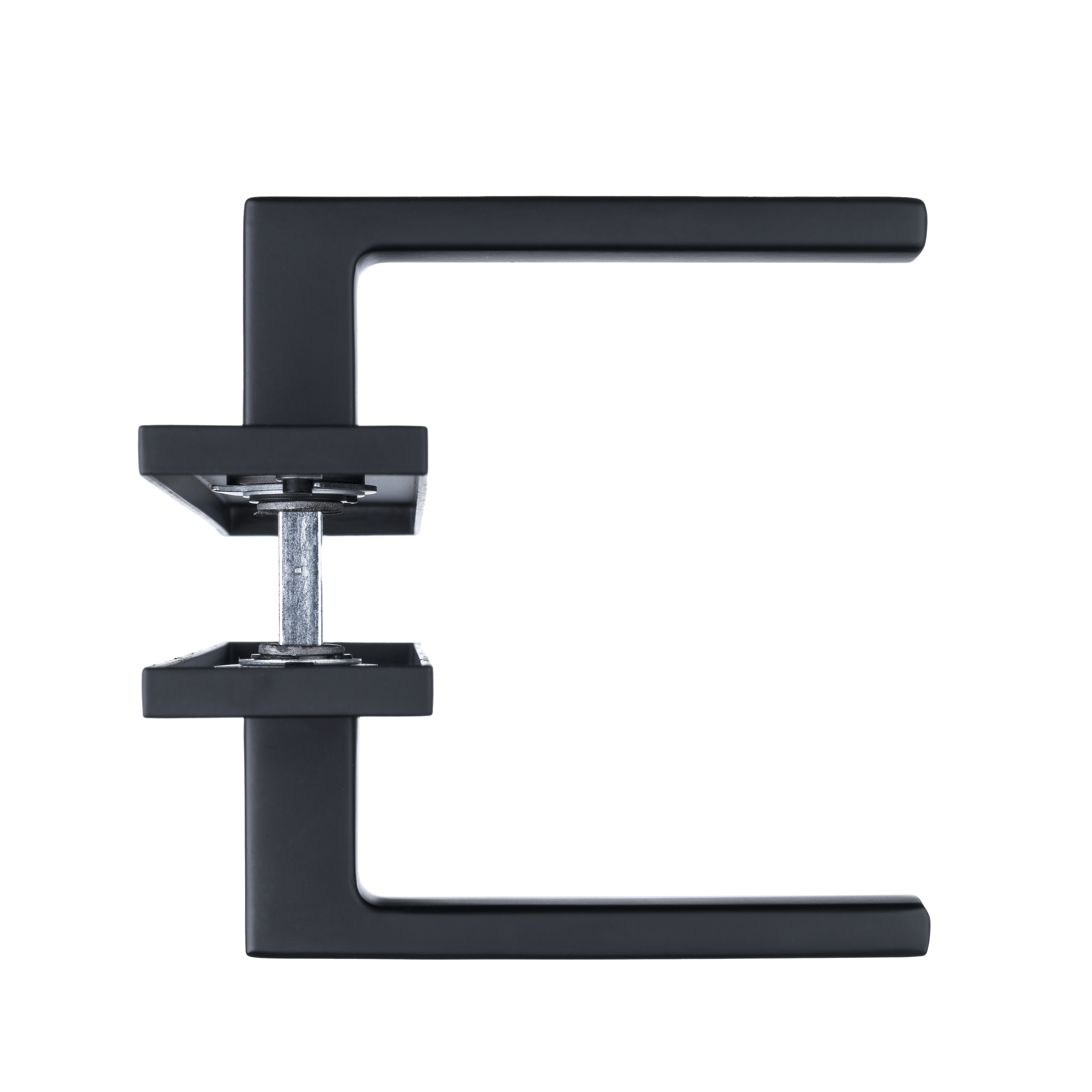 Ostiumhome® Veneto Deurklink op schild - Deurbeslag - 245 mm - Geschikt voor binnendeuren - Mat Zwa